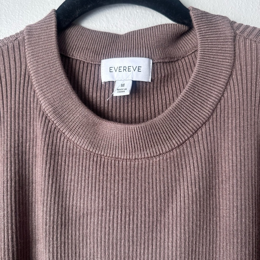 Evereve Chocolate Long Sleeve Dress - Picture 3 of 6